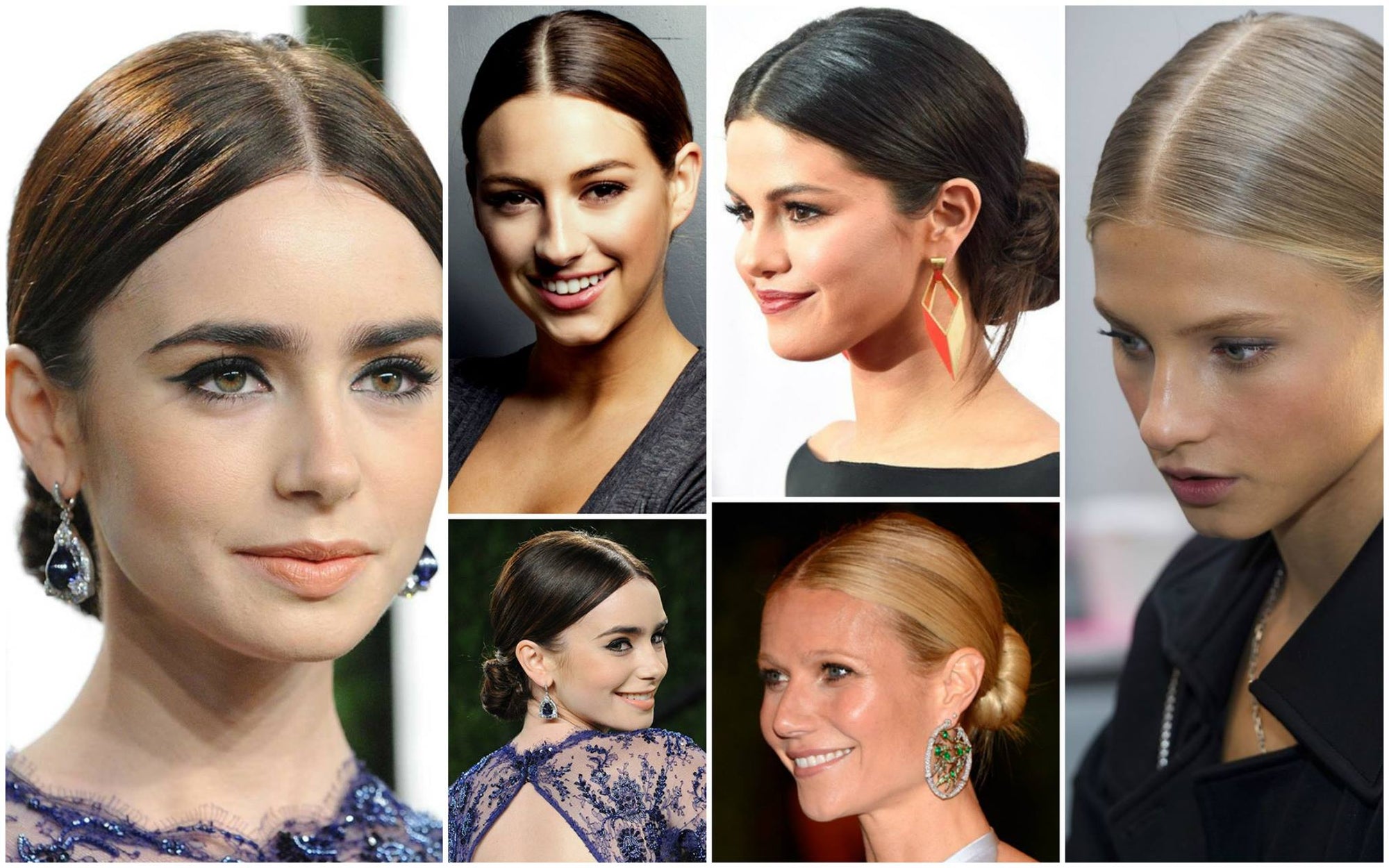 center part hairstyles