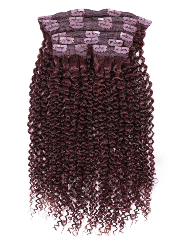 Kinky Curly Lace Clip In Hair Extensions