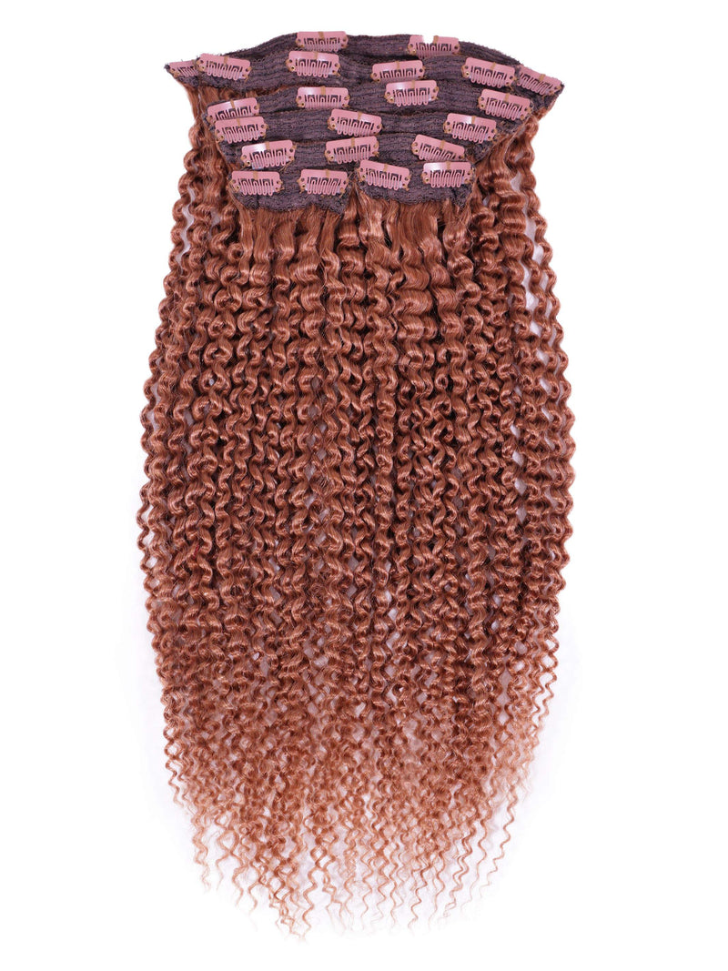 Kinky Curly Lace Clip In Hair Extensions