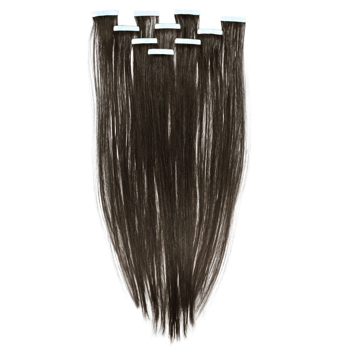 Straight Tape In Hair Extensions#color_natural-black