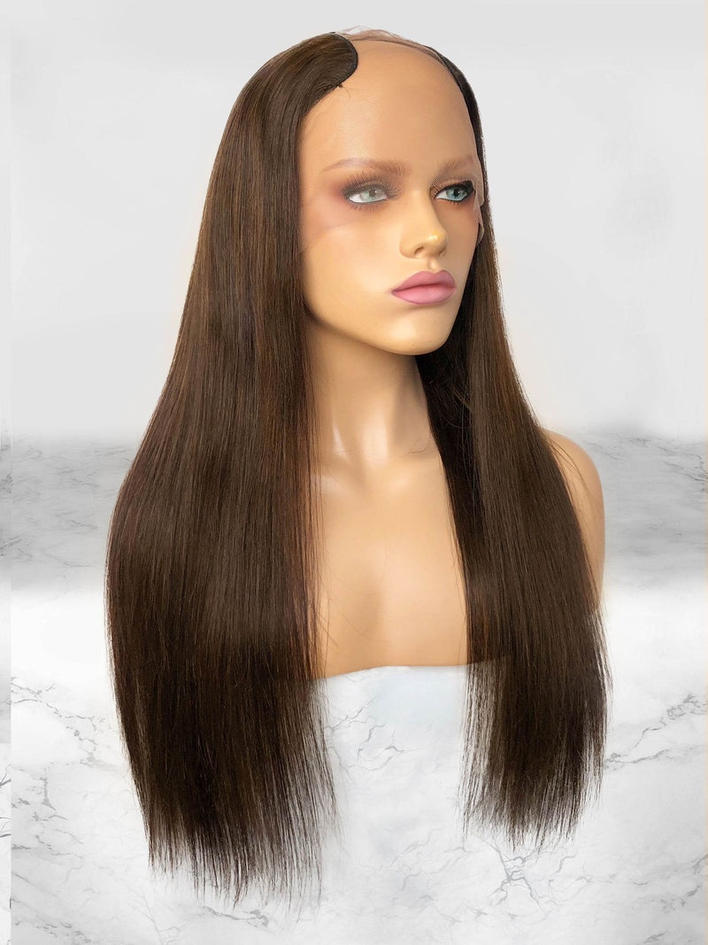 Straight U-Part Wig