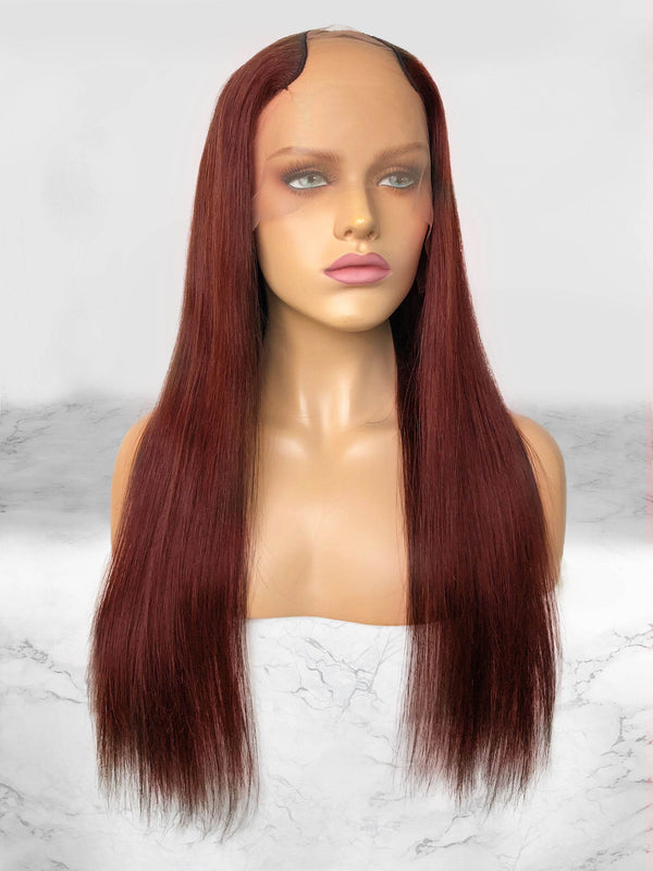 Straight U-Part Wig