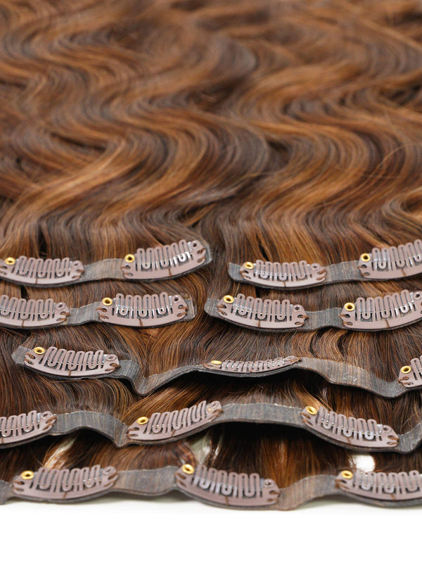 Wavy Seamless Clip-In Hair Extensions